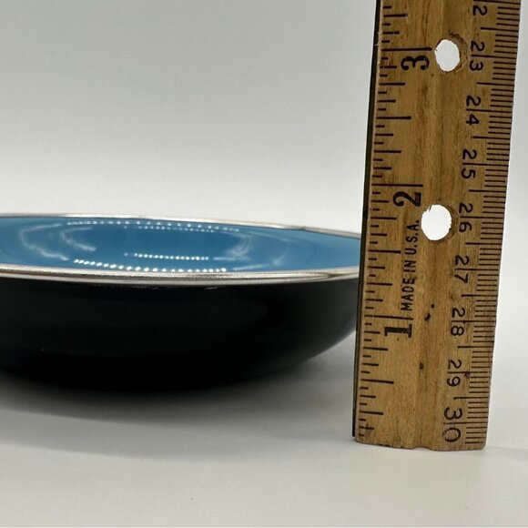 Vintage Blue Enamelware Saute Pan Skillet Yugoslavia Emo Celtic Small 6.25” - Picture 8 of 8